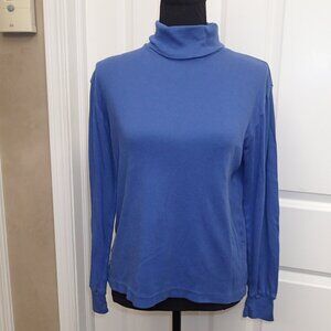 Erika and Company Leisure Clothing Size XL Blue Turtleneck